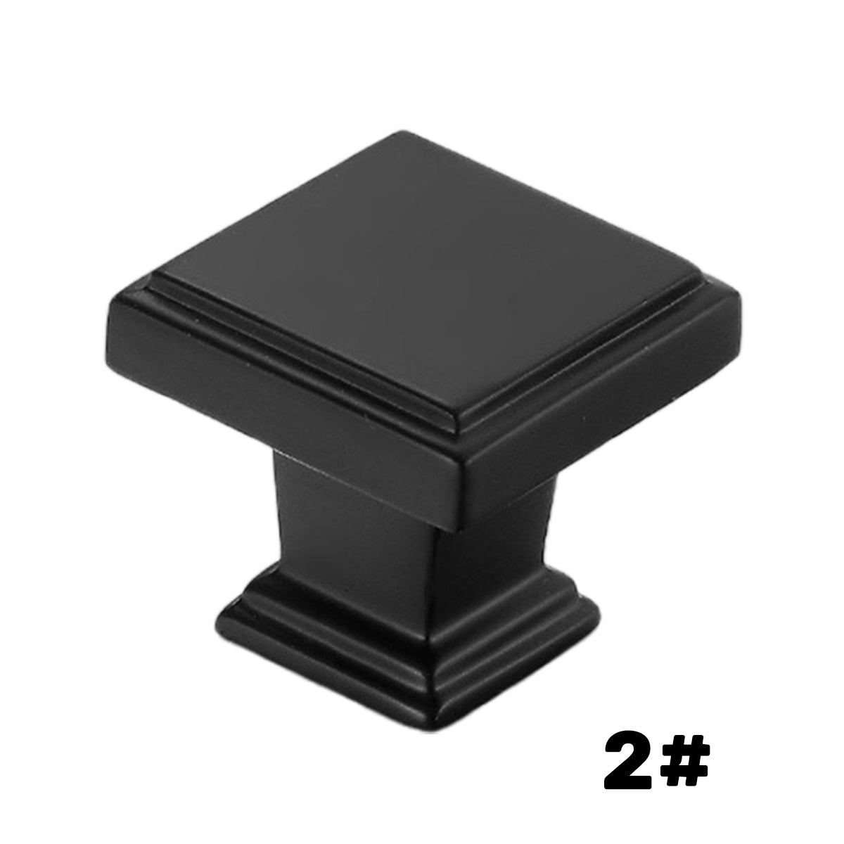 Black Copper Cabinet Handle Single-Hole Mount