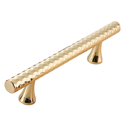 Knurled Metal Cabinet Handle in Black or Gold