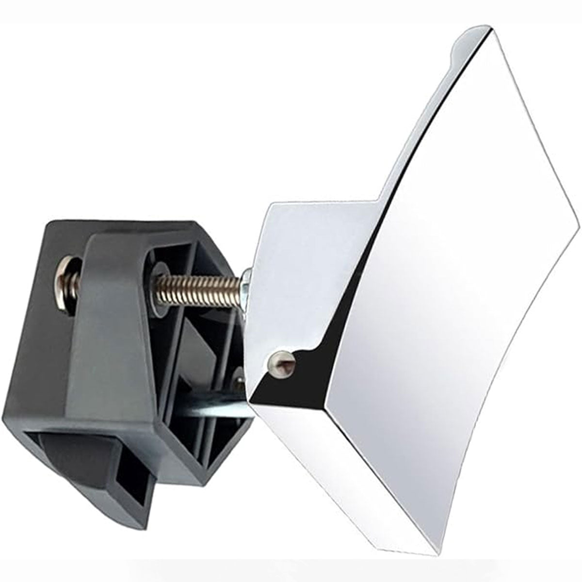 Silver Grey Finish Plastic-Metal Square Push Lock for Cabinets