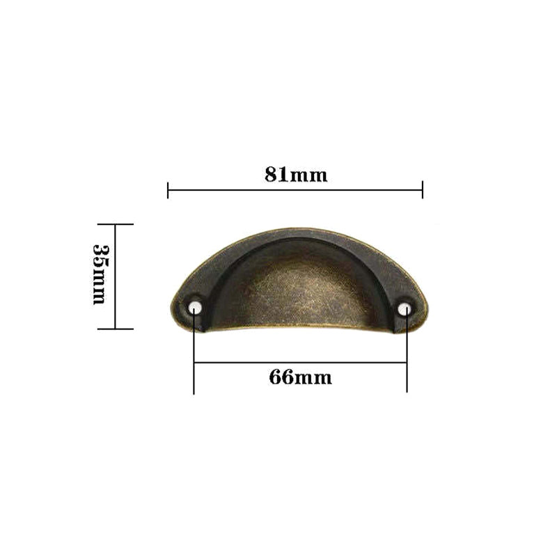 Antique Finish Iron Cup Cabinet Handle Pulls 30 Pack - view 13