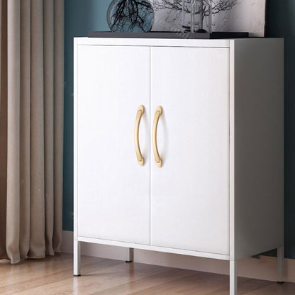 2 Hole Distances Pure Copper Cabinet Door Handle Gold Tone