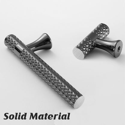 2 Finishes Hammer-Patterned Wardrobe Door Handles Set