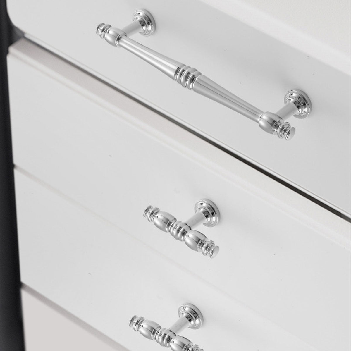 Bright Chrome Brass Cupboard & Cabinet Door Pull Handle