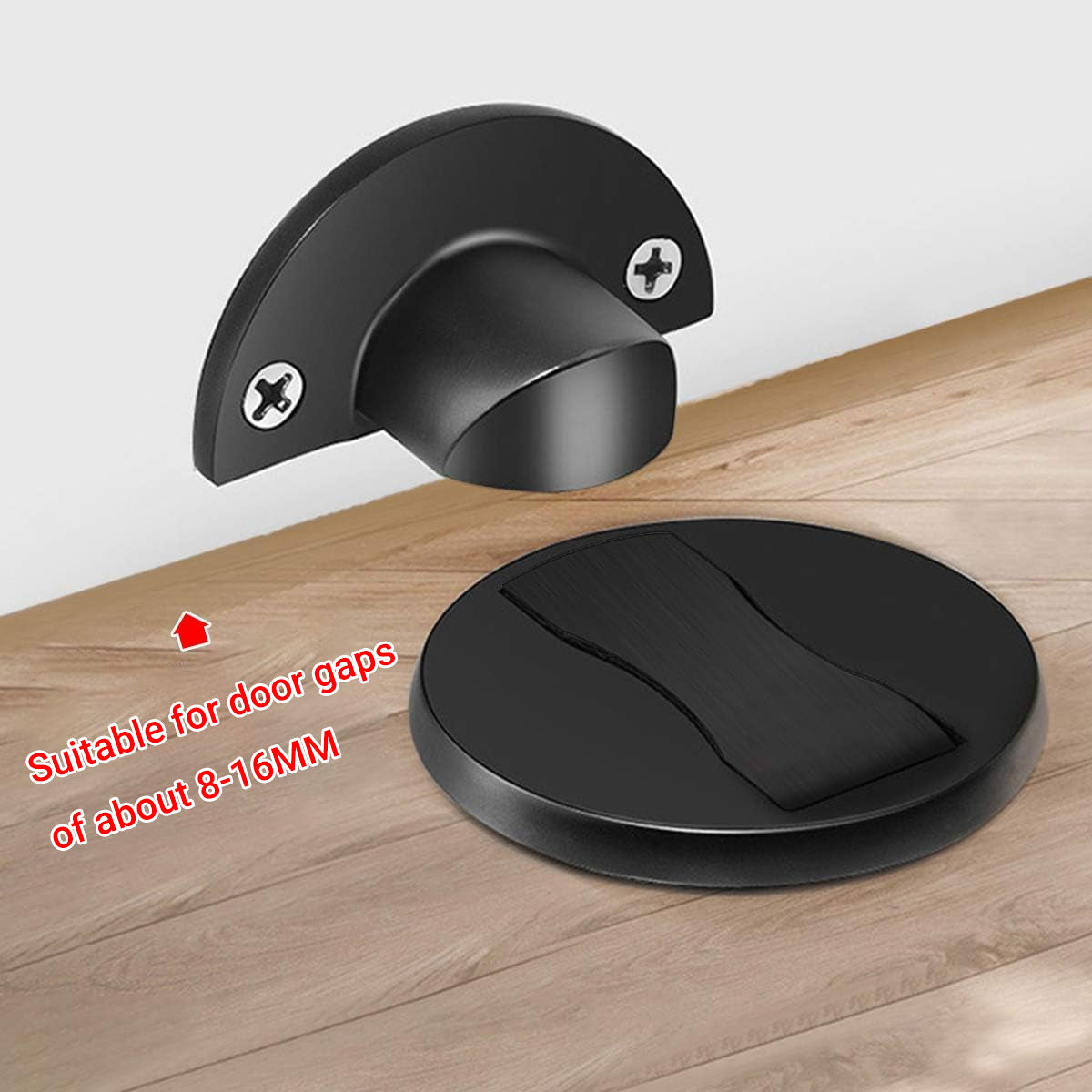 Magnetic Door Stopper Wall or Floor Dual Purpose 304 Steel