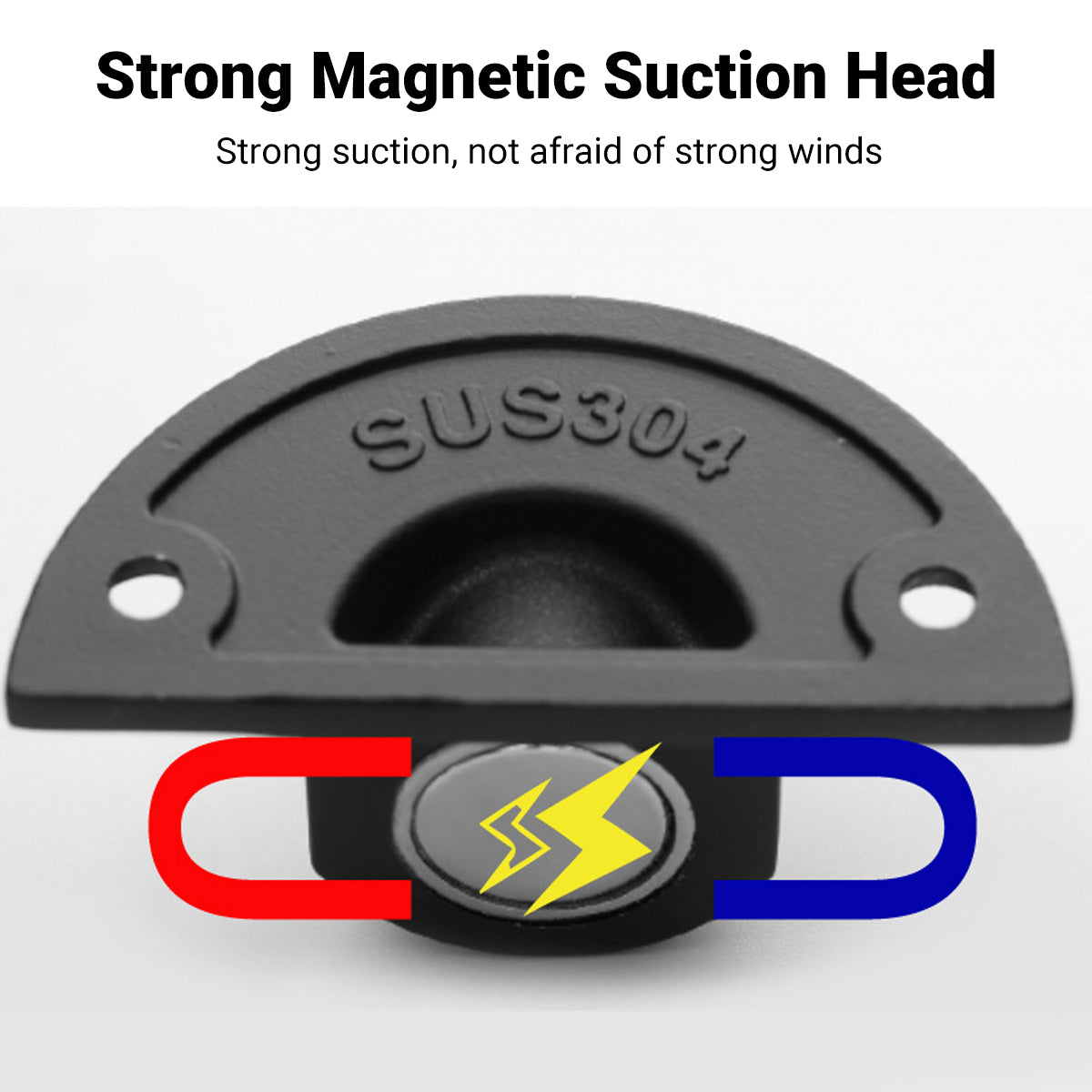 Magnetic Door Stopper Wall or Floor Dual Purpose 304 Steel