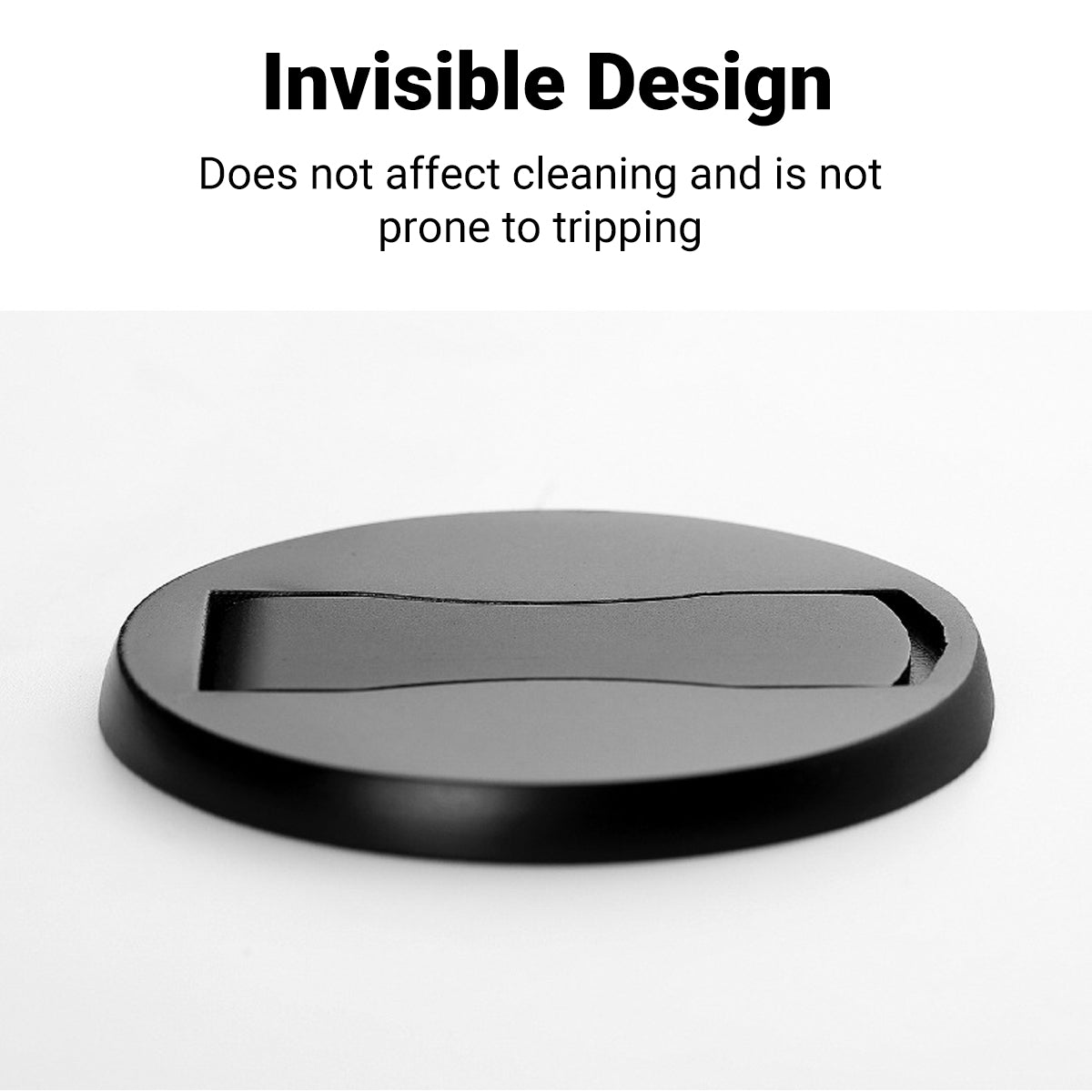 Matte Black Stainless Steel 304 Magnetic Stoppers For Wall/Floor-mounted 60x60x30mm