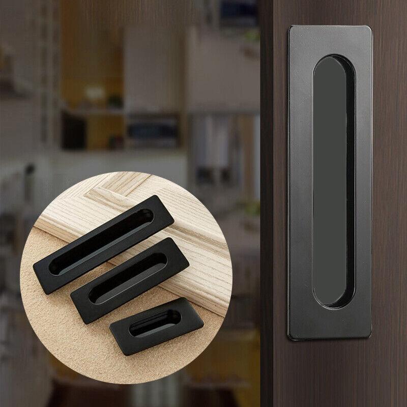 Matte Black Zinc Alloy Interior Sliding Handle