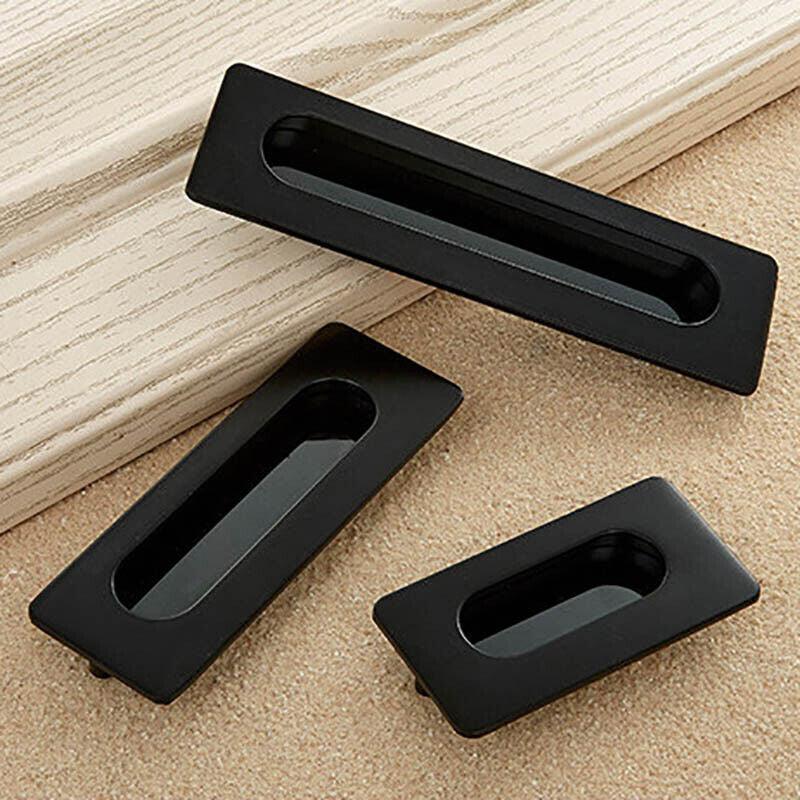 Matte Black Zinc Alloy Interior Sliding Handle