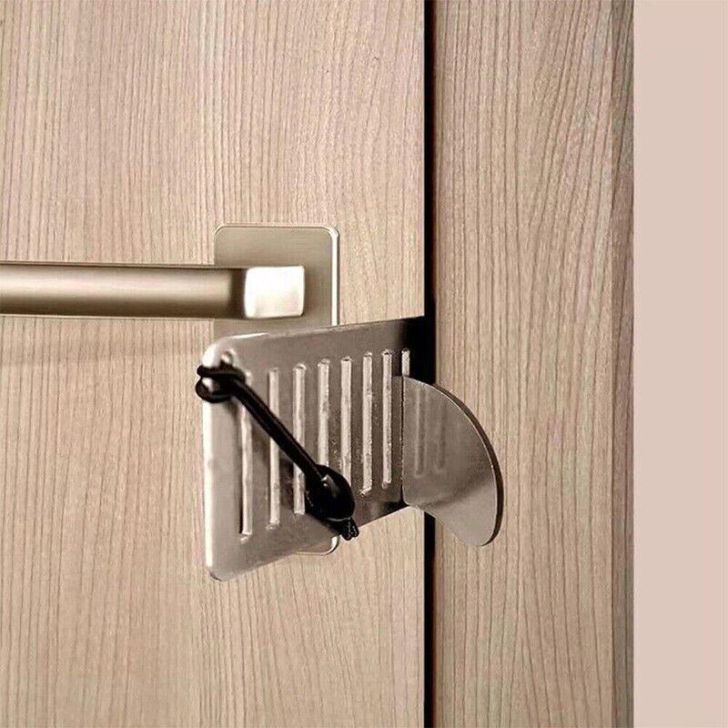 Portable Door Lock with Stainless Steel Bar