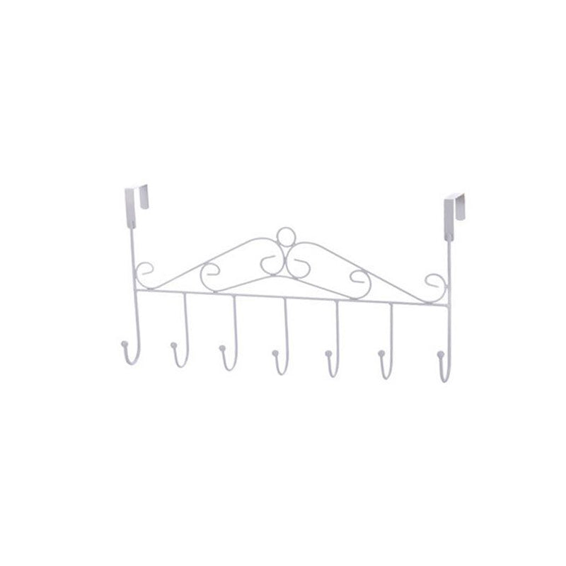 Iron Over the Door 7 Hooks Non-Drilling Clothes Hanger