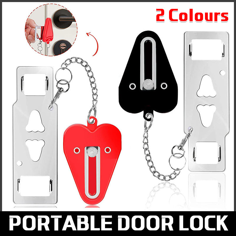 Stainless Steel Portable Door Lock for Travel Security