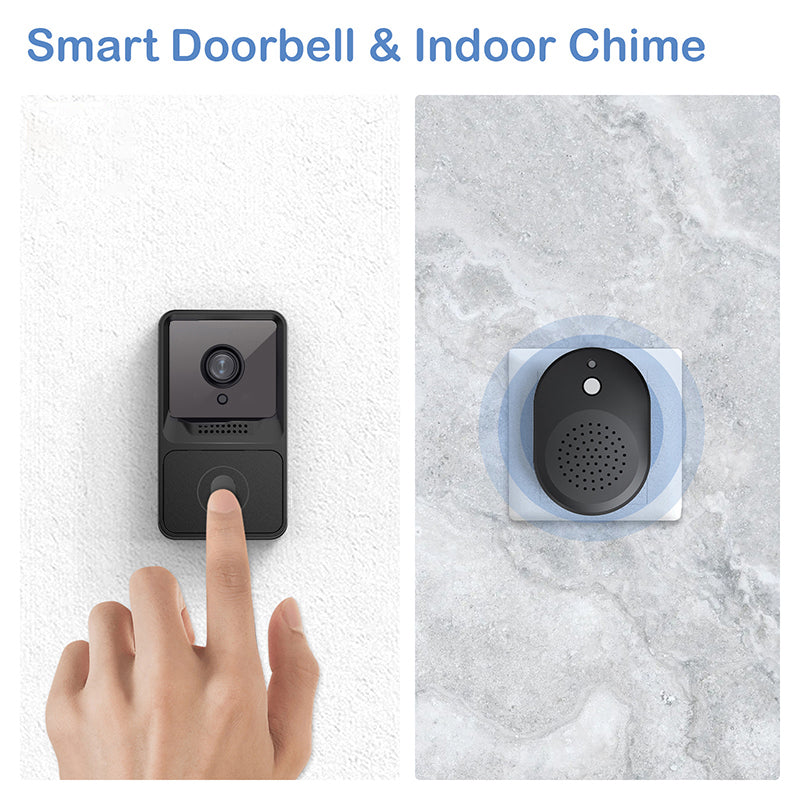 Wireless Video Doorbell with 120° Wide-Angle WiFi Intercom