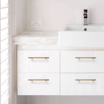 Gold Knurled Full Copper Cabinet Handle for Drawers