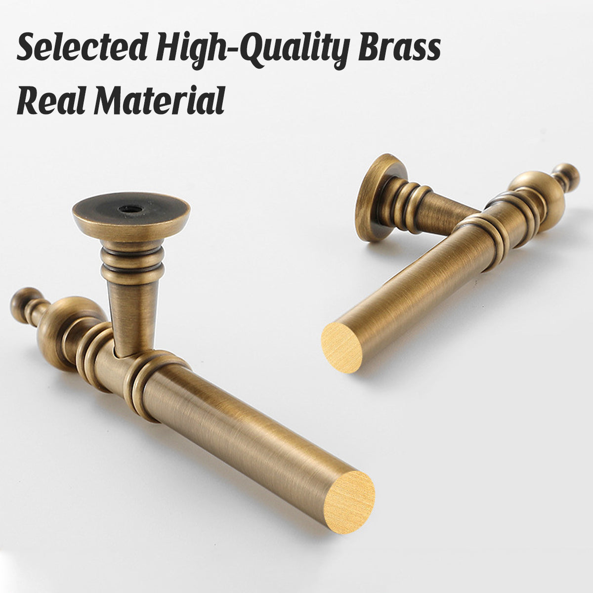 Bronze Cabinet Door Handle Retro American Style Drawer Pull for Wardrobe Cabinet