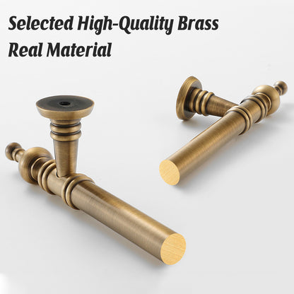 Bronze Cabinet Door Handle Retro American Style Drawer Pull for Wardrobe Cabinet