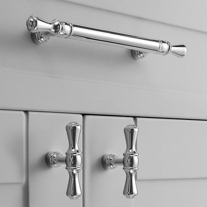 Silver Copper Cabinet Handle with Polished Finish 96–256mm