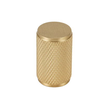 Knurled Solid Brass Handle with Round or Cylindrical Options