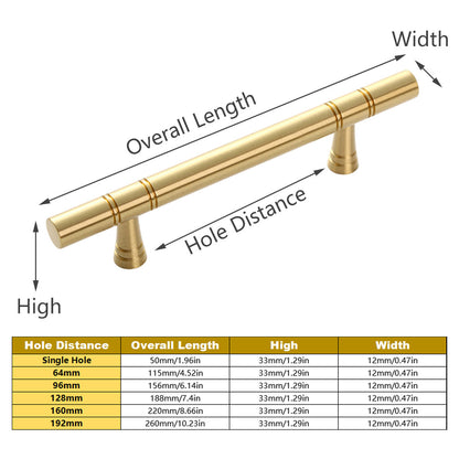 Gold Cabinet Handle with Brass Finish for Cabinets