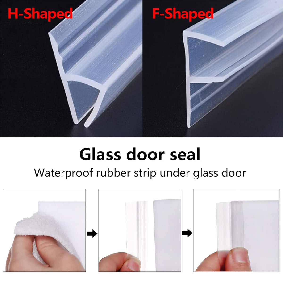Transparent Silicone Glass Door Window Sealing Strip
