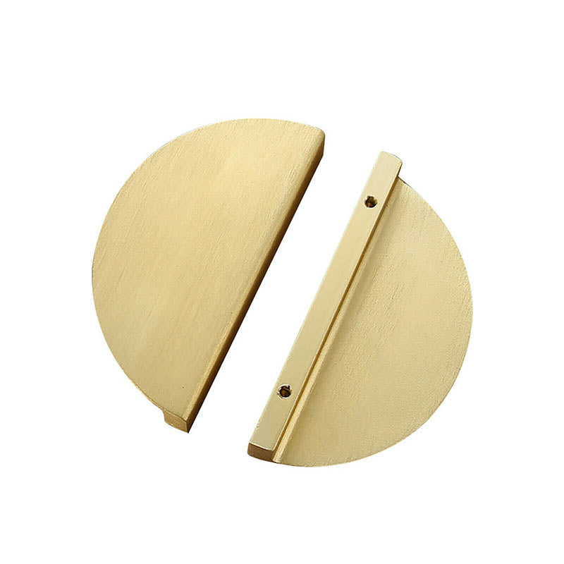 Semi Circle Cabinet Knob Door Pull - Copper