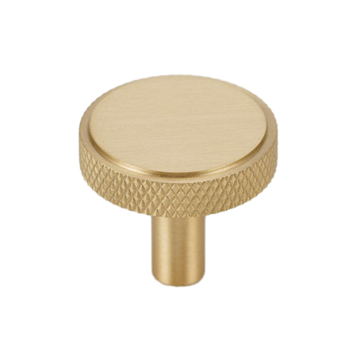 Brushed Brass Cupboard & Cabinet Door Knob 35x32.5mm