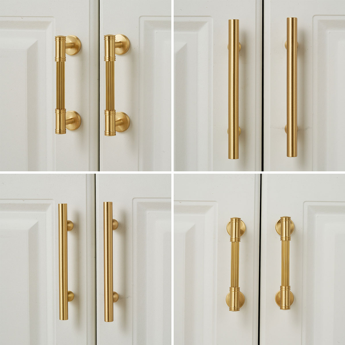 Solid Brass Cabinet Handle with 5 Hole Distances