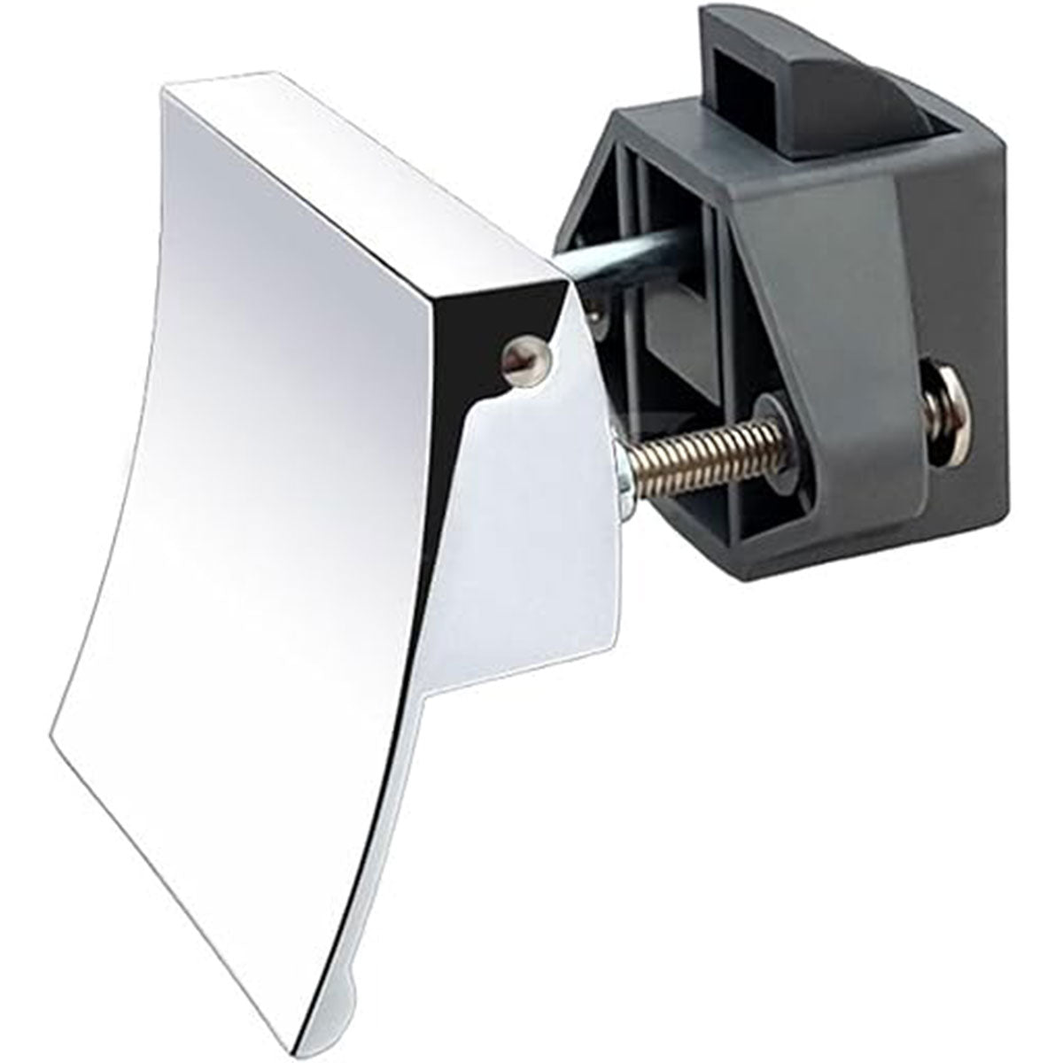 Silver Grey Finish Plastic-Metal Square Push Lock for Cabinets