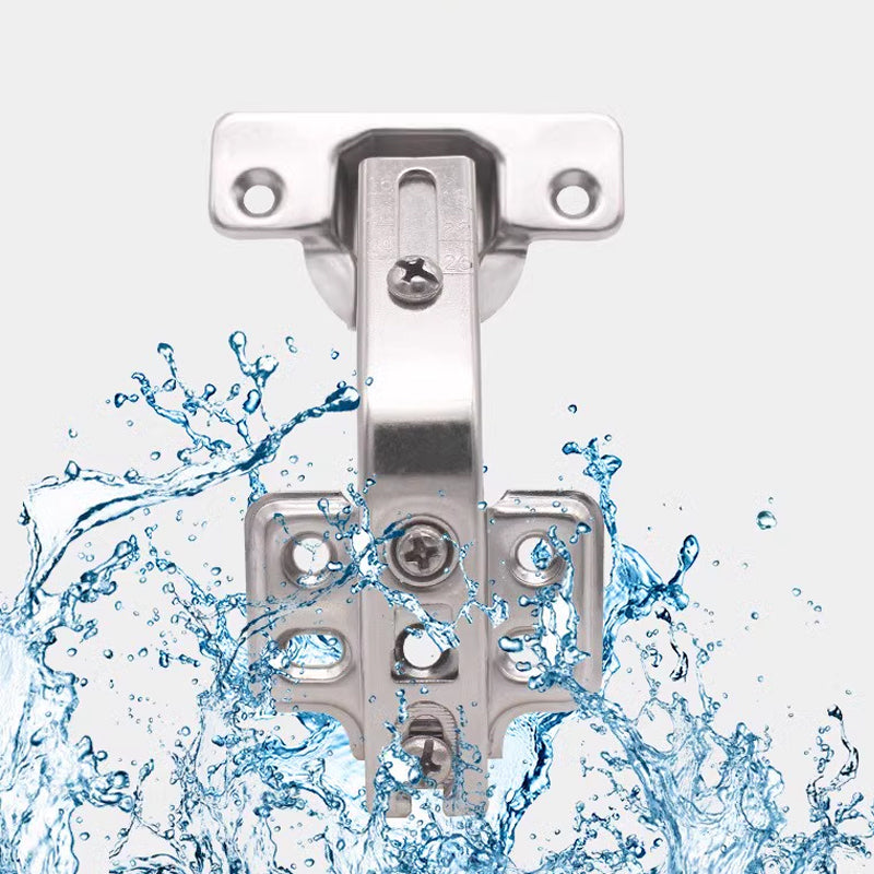 Silver Electroplated Steel Cabinet Corner Door Hinge 135 Degree