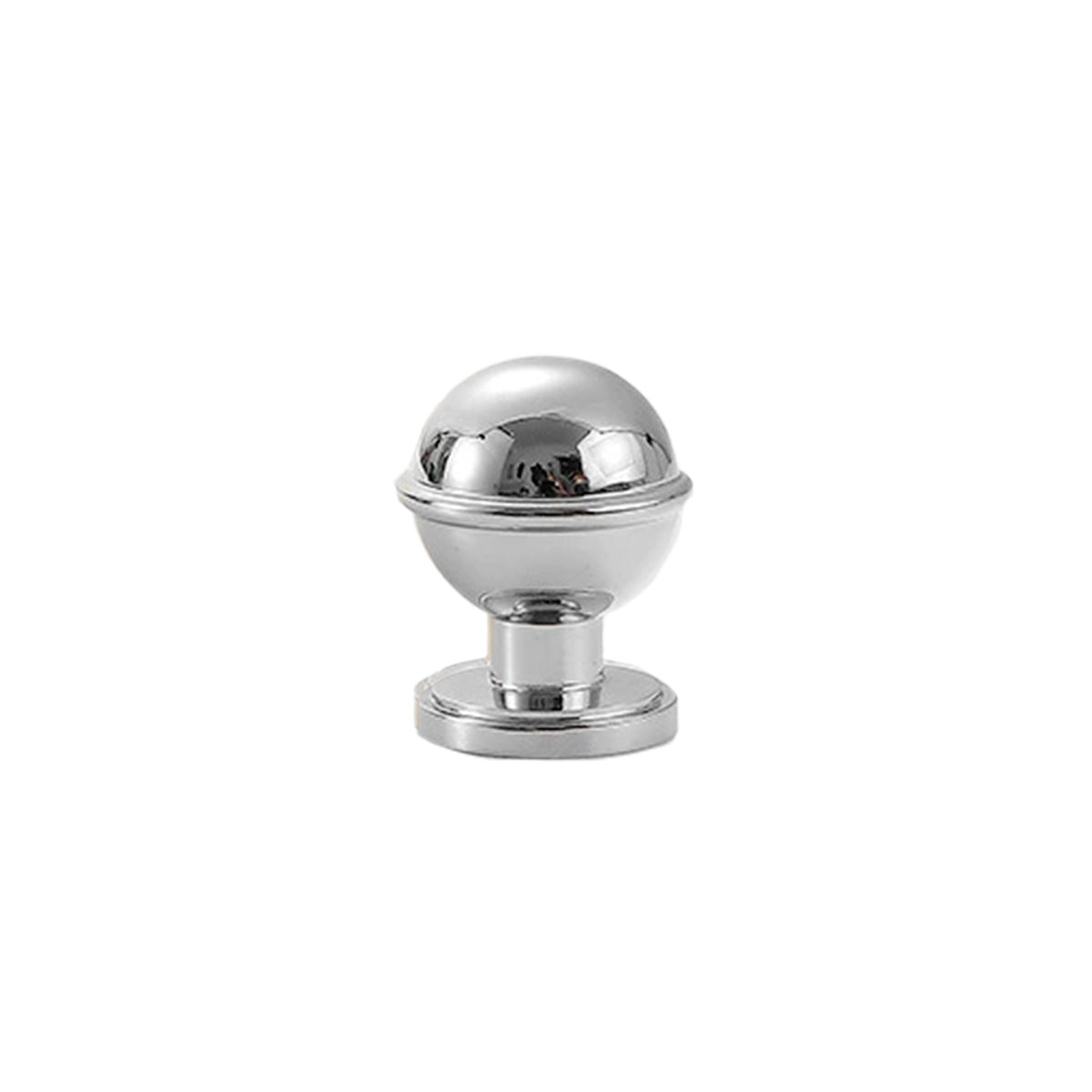 Solid Cabinet Knob Single Hole 26mm - Silver