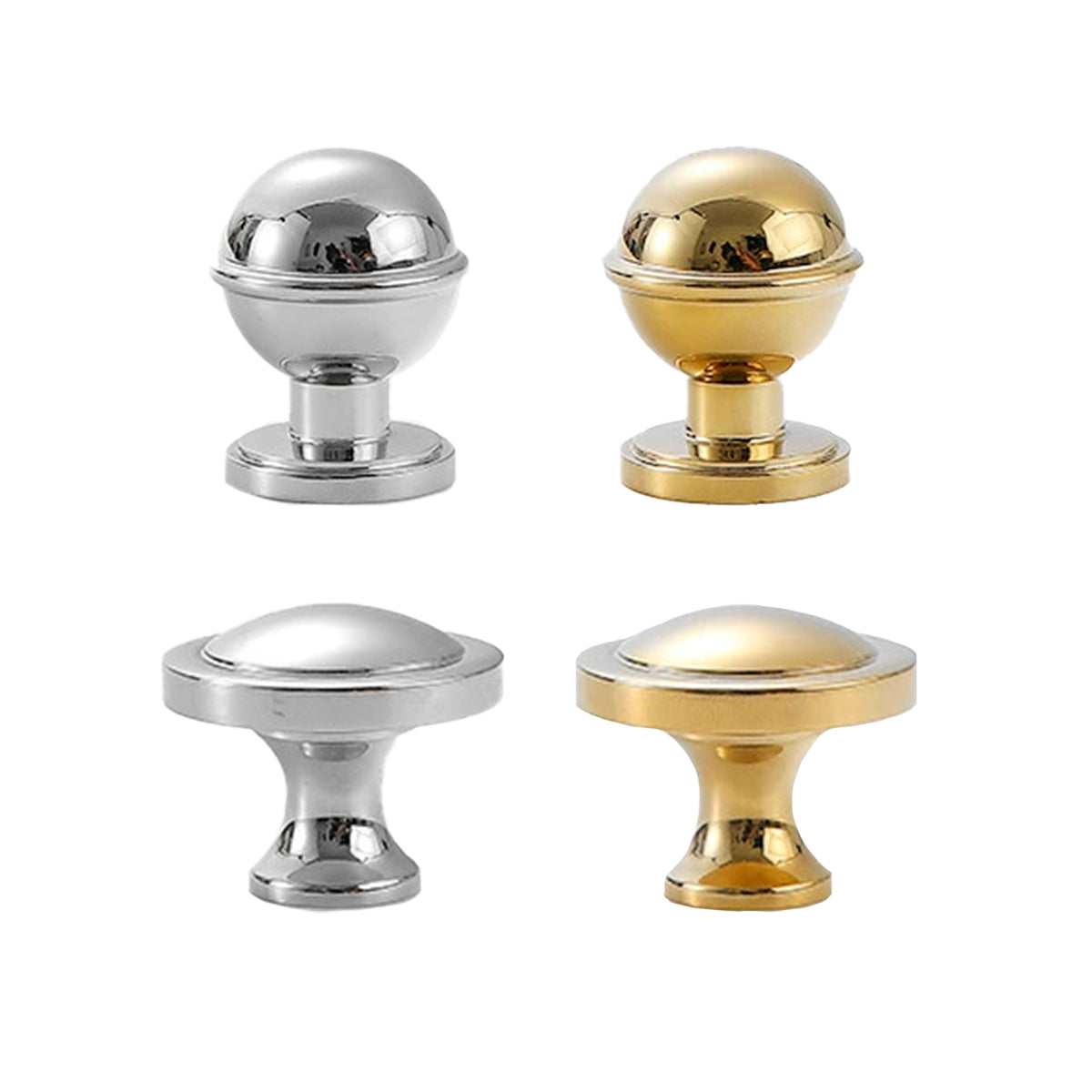 Solid Brass Cabinet Handle with Gold or Silver Finish