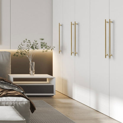 2 Finishes Hammer-Patterned Wardrobe Door Handles Set