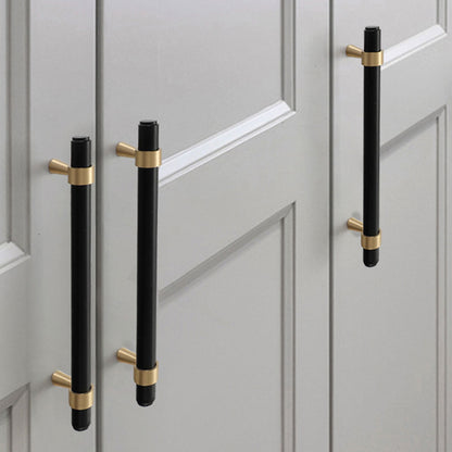 Pure Copper Cabinet Handles with Brushed Finish