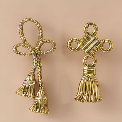 Chinese Knot Cabinet Handle in Electroplated Finish