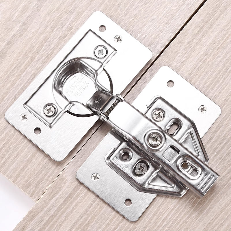 As Pictured Rust-Resistant Stainless Steel Hinge Repair Plate