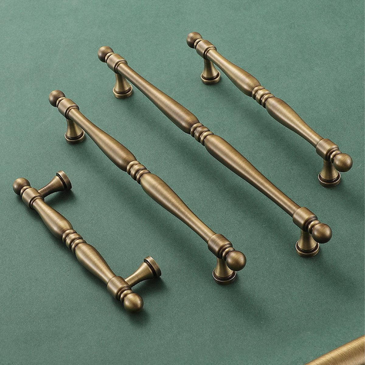 Antique Brass Cupboard & Cabinet Door Pull Handle 96-192mm