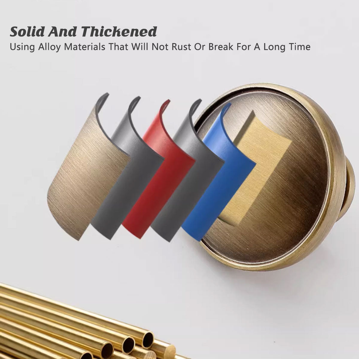 Retro Copper Alloy Cabinet Handle with Antique Brushed Finish