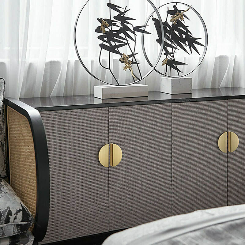 Copper Colour Semi Circle Pull with Screws