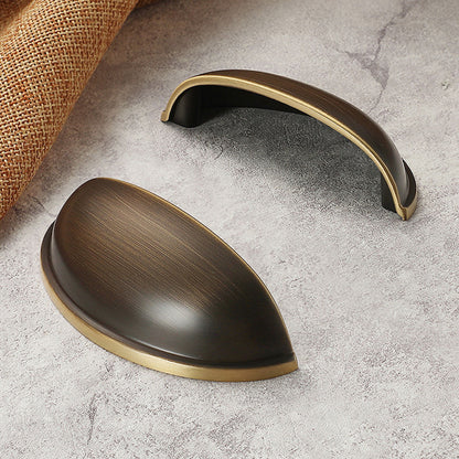 Shell Cabinet Handle Single-Hole with Electroplated Finish