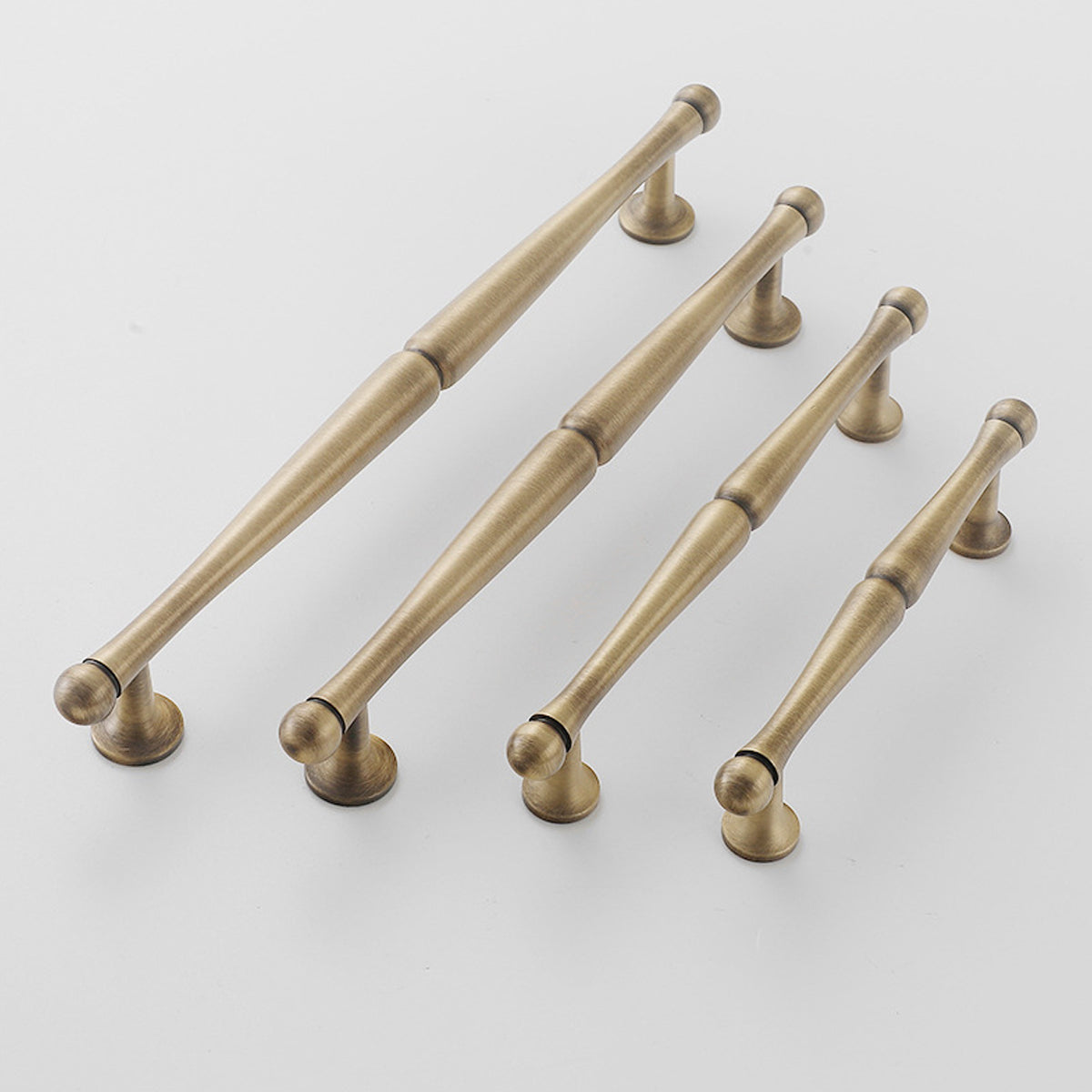 Bronze Brass Cabinet Handle with Brushed Retro Design