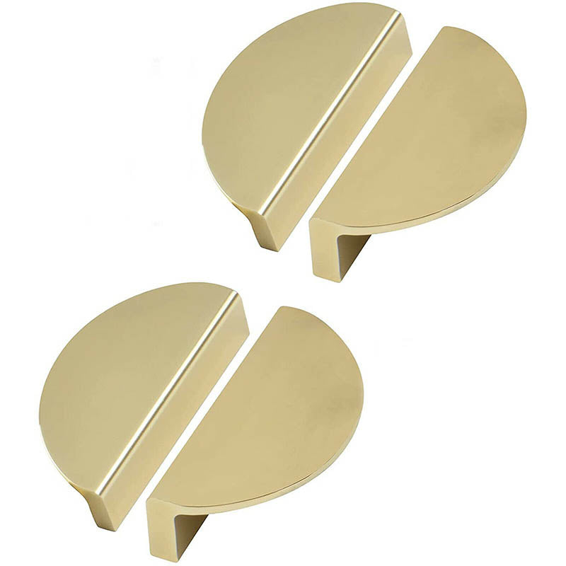 Semi Circle Cabinet Knob Door Pull - Copper