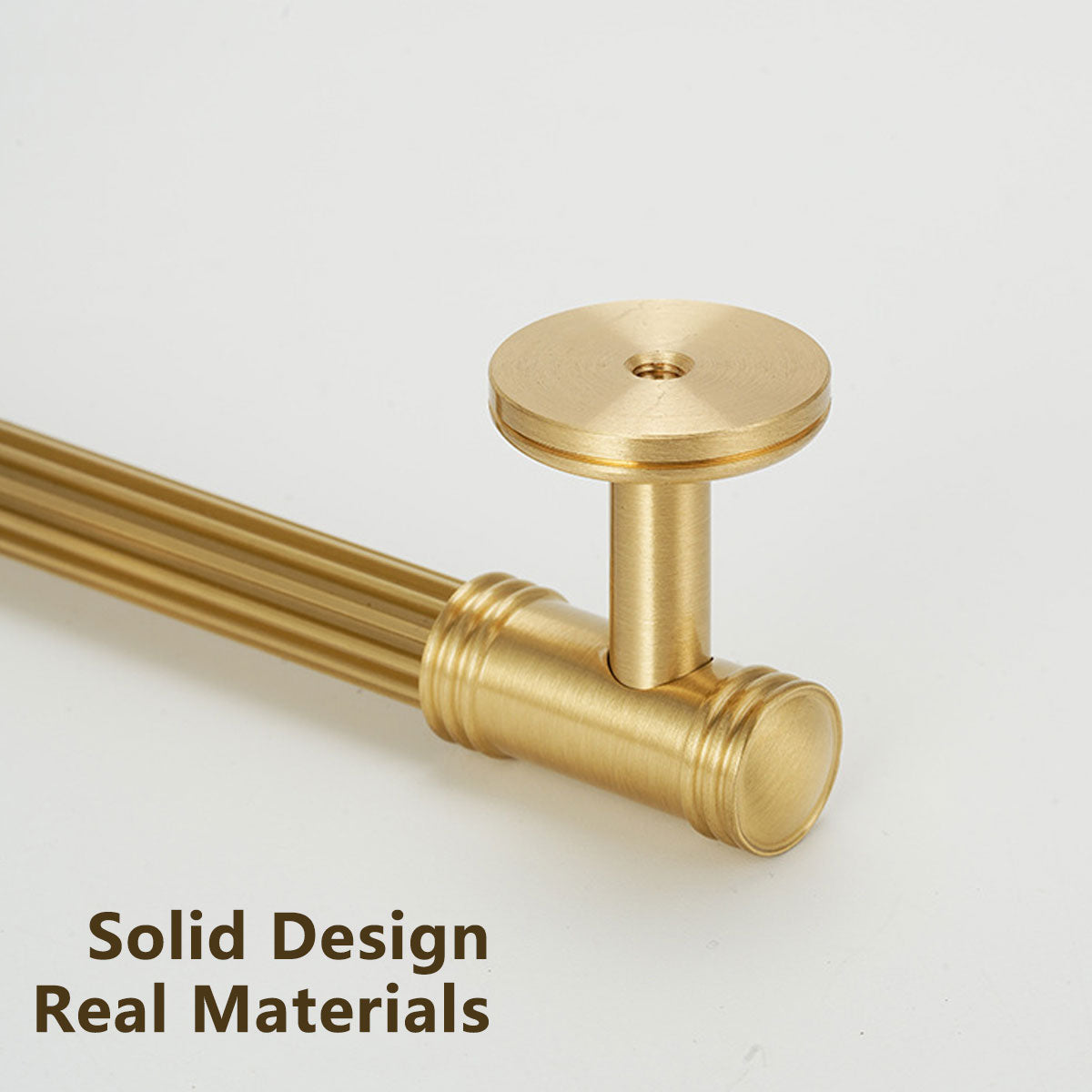 Brushed Brass Cabinet Knob Single Hole - 5 Styles
