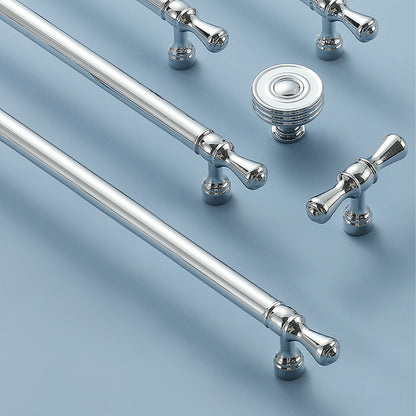 Silver Copper Cabinet Handle with Polished Finish 96–256mm