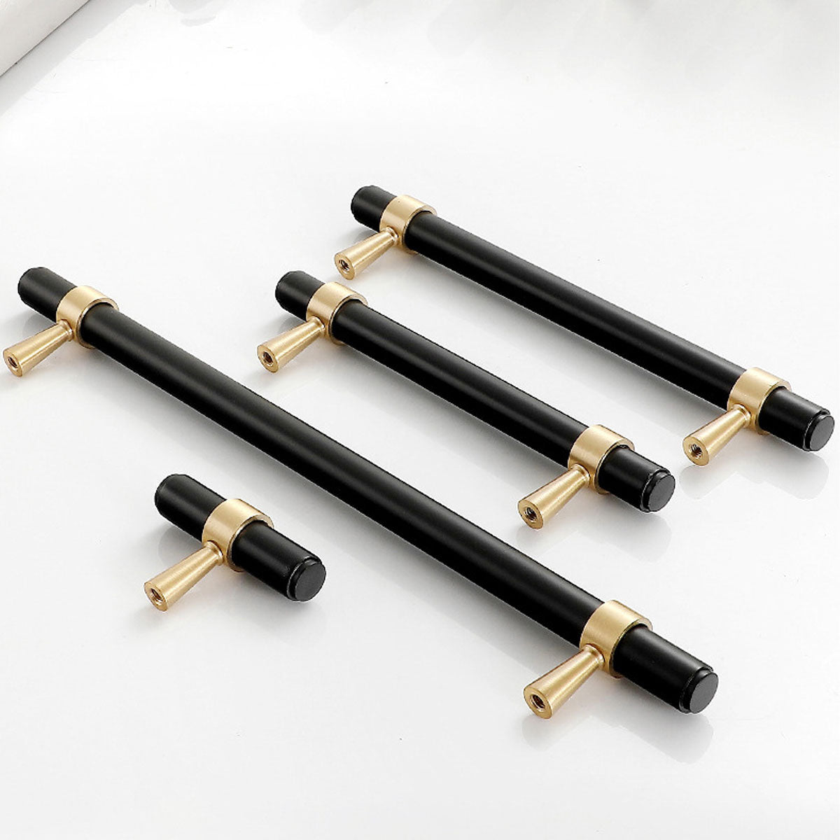 Pure Copper Cabinet Handles with Brushed Finish