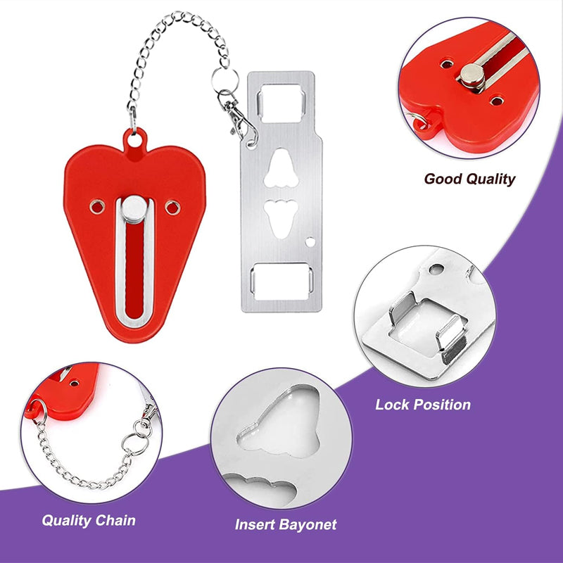 Stainless Steel Portable Door Lock for Travel Security