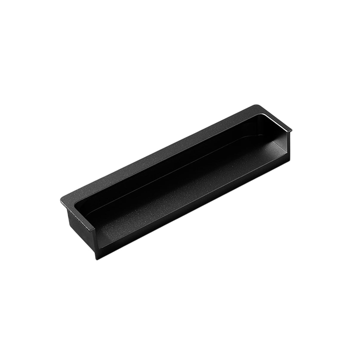 Black Recessed Cabinet Handle with Hidden Slot Pull