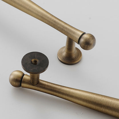 Bronze Brass Cabinet Handle with Brushed Retro Design