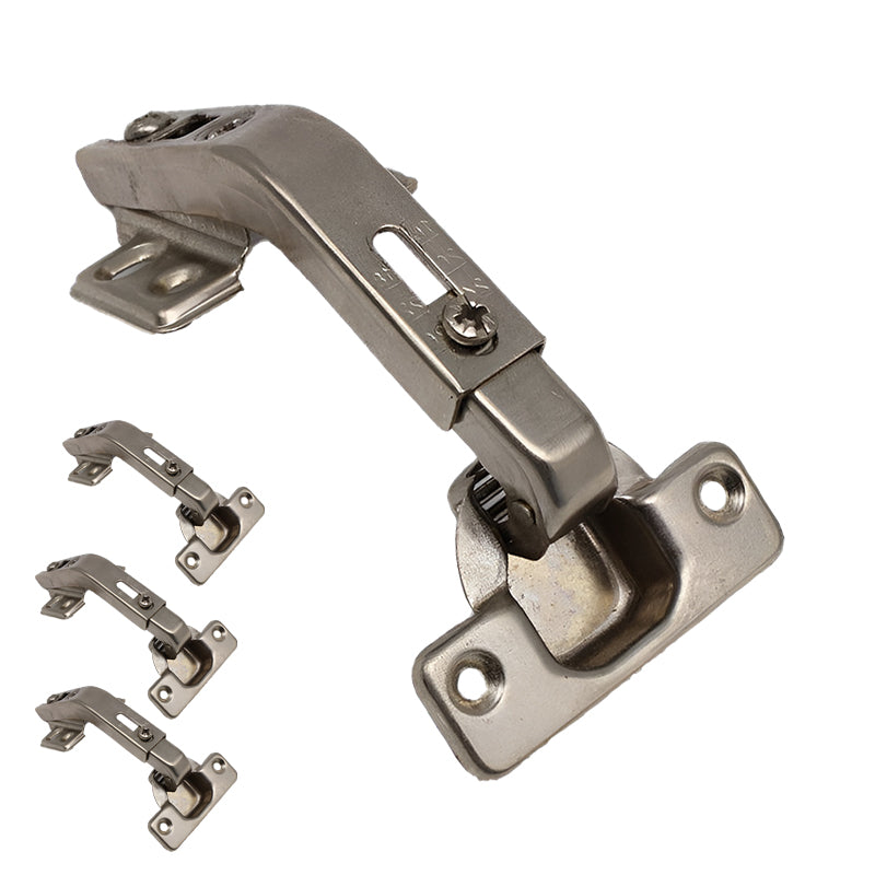 Silver Electroplated Steel Cabinet Corner Door Hinge 135 Degree