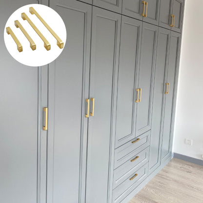 Gold All-Copper Cabinet Handle for Wardrobes