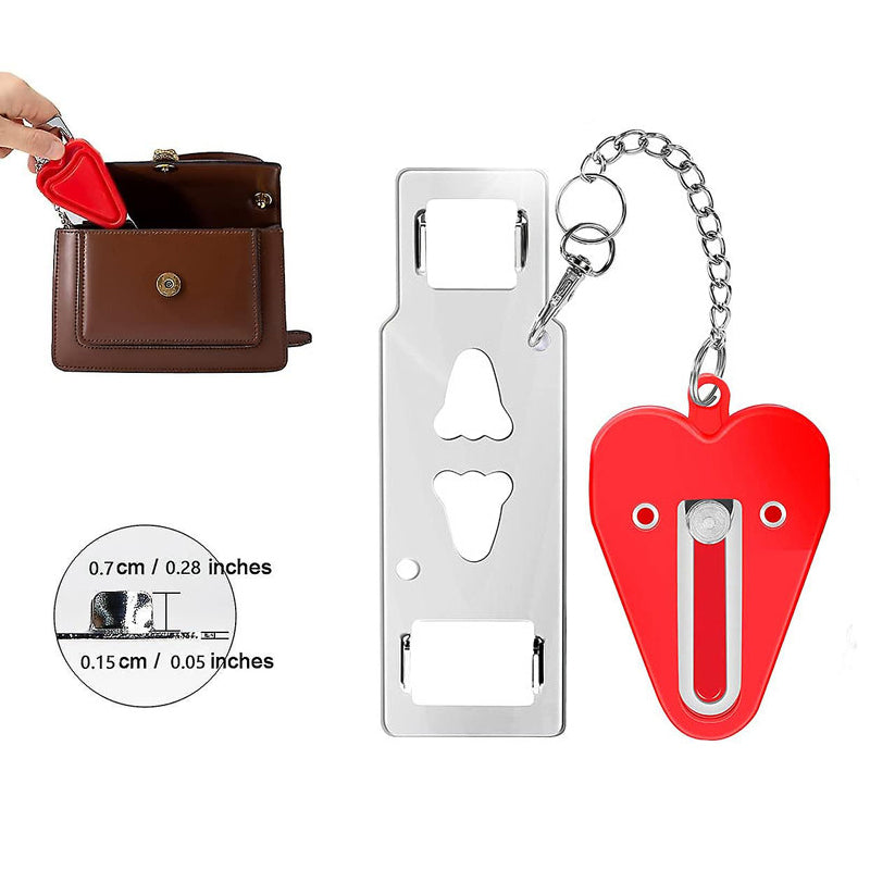 Stainless Steel Portable Door Lock for Travel Security