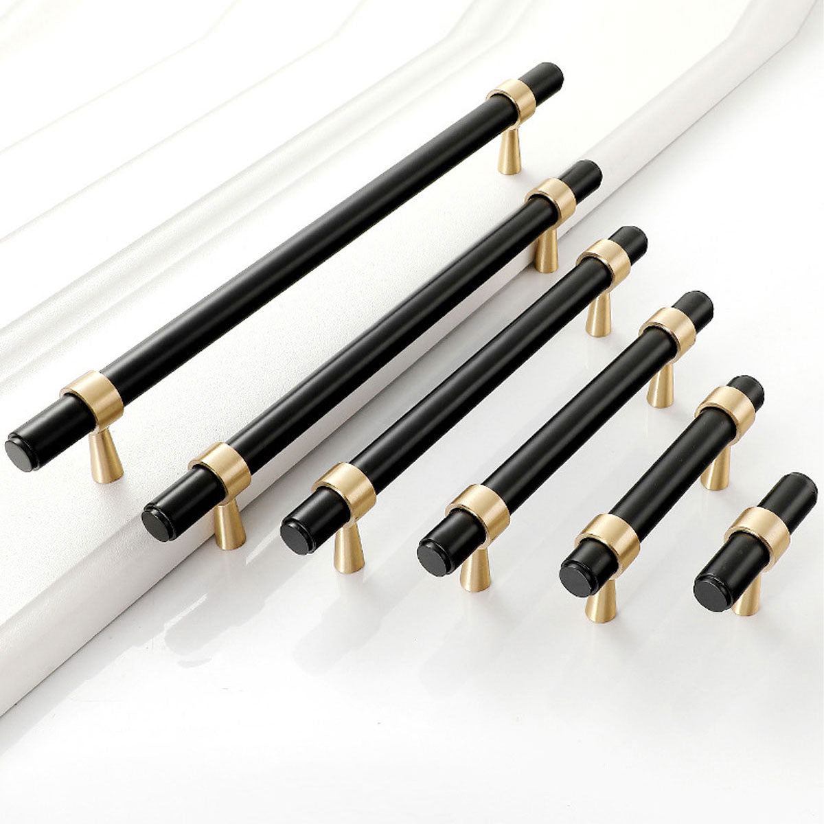 Pure Copper Cabinet Handles with Brushed Finish